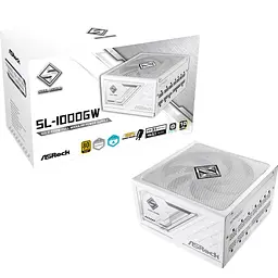 Блок живлення ASRock Steel Legend SL-1000GW 1000W PCIE 5.1 White [176392] - мініатюра 7