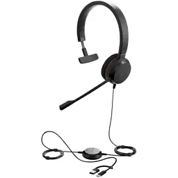 Навушники Jabra Evolve 20 MS USB C/A Mono (4993-823-169) - мініатюра 2