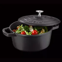 Гусятниця чавунна з кришкою KELA Calido (12473) 33х26х12 см 6 л чорна - мініатюра 6