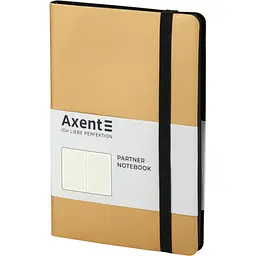 Книга записна Axent Partner Soft A5- у крапку 96 аркушів золотиста (8312-35-A) - мініатюра 2
