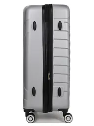 Валіза велика L ABS-пластик Madisson Snowball 03403 78х52х32см 103+17л Срібна - мініатюра 6