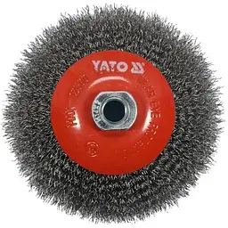 Щітка зачисна Yato дискова до КШМ 12500 об/хв Ø 125 мм гайка M14 (YT-47612) - мініатюра 2