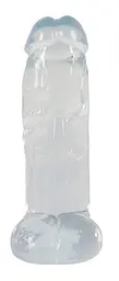 Фалоімітатор Crystal Clear Big Dong 23 см прозорий - мініатюра 5
