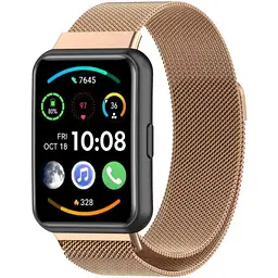 Ремінець DK для Huawei Watch Fit 2 Metal Milanese Loop Magnetic (rose gold) - мініатюра 2