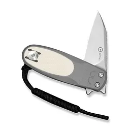 Ніж складаний кишеньковий Civivi Purr, (4.65 см) Nitro-V / G10 сірий/айворі - мініатюра 3