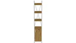 Етажерка 4/34 Ferrum-decor Серії Конект з тумбою 179x34x28 Білий ДСП Артизан (FRD-104475) - мініатюра 4
