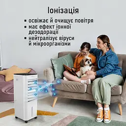 Підлоговий кондиціонер із 3 режимами роботи, пультом дистанційного керування та резервуаром для води на 5,5 л - мініатюра 12