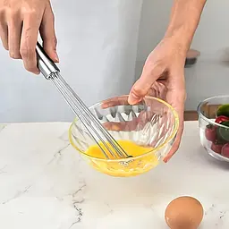 Вінчик кульковий з нержавіючої сталі 26 см, Kitchen Master Сріблястий 87353 - мініатюра 5