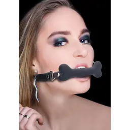 Кляп Ouch! Bone Gag, 66 см (чорний) - мініатюра 4