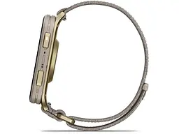 Смарт-годинник Garmin Venu X1 Soft Gold Titanium and French Grey Nylon (010-02980-33/08) - мініатюра 8