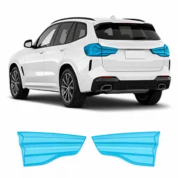 Антигравійна захисна бронеплівка за лекалами для BMW X3 G01 facelift 2021-2024 - задні ліхтарі стопи