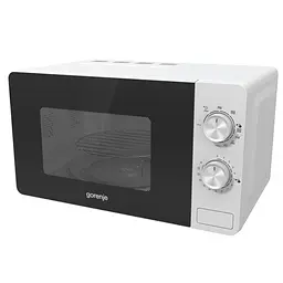 Мікрохвильова піч, 20л, мех. управл., 800Вт, гриль, білий Gorenje kuh0015124 - мініатюра 5
