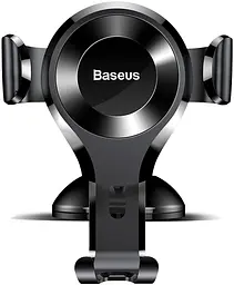 Автотримач Baseus Osculum Type Gravity Car Mount Black - мініатюра 4