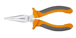 Плоскогубці подовжені прямі 160мм CrV Neo Tools hoz0013057