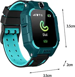 Дитячі розумні смарт годинник Q19 з камерою прослуховуванням Sim-картою Blue Black (16110) - мініатюра 3