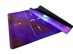 Килимок для йоги EasyFit BlueMoon (замша-каучук) фіолетовий - мініатюра 2