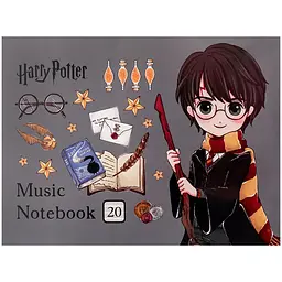 Нотний зошит А5 20арк. Harry Potter №HP26-405/Kite/
