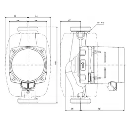 Циркуляційний насос Grundfos Alpha3 25-40 180 (99371956) - мініатюра 9
