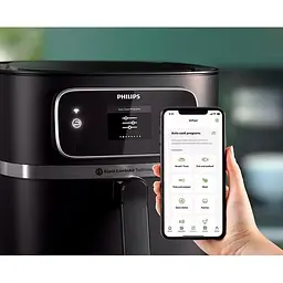 Мультипіч Philips Combi XXL Connected 2200 Вт чорна (HD9880/90) - мініатюра 7