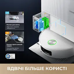 Робот-пилосос миючий Dreame Aqua 10 Ultra Roller Complete Black - мініатюра 9