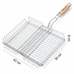 Решітка гриль для овочів, грибів та риби (30x42 см), Ecokraft (6920021769233) - мініатюра 4