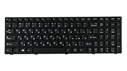 Клавіатура для ноутбука LENOVO (B570, B575, B580, B590, V570, V575, V580, Z570, Z575) rus, black, black frame (оригінал) - мініатюра 2