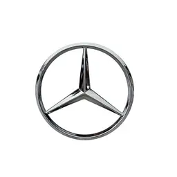 Емблема кришки двигуна Mercedes-Benz хром 70 мм пластик (на скотчі) - мініатюра 8