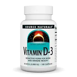 Вітамін D3 2000 IU Source Naturals (Vitamin D-3) - 100 капсул