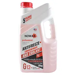 Антифриз Nowax Red G12 концентрат червоний 5 кг (NX05004) - мініатюра 2