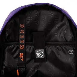 Рюкзак YES T-113 Lilac Cubes 42х27х12,5 см Бузково-чорний (559966) - мініатюра 9