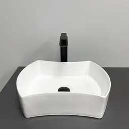 Умивальник VBI Talone white накладний VBI-017400, Білий - мініатюра 3