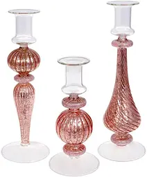 Свічник скляний Candlestick Bona 8.5х18 см dec0009337 - мініатюра 2