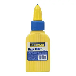 Клей канцелярський Buromax ПВА 50 мл з ковпачком-дозатором (BM.4831)