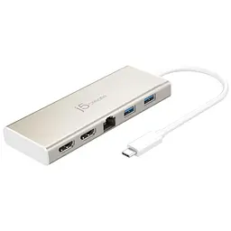 USB-Хаб j5create JCD381-N, Type-C 6-в-1 (JCD381-N)