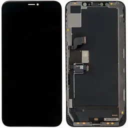 Дисплей iPhone XS Max, чорний, оригінал PRC переклеєне скло