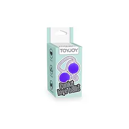 Вагінальні кульки пластикові фіолетові Toy Joy - мініатюра 3