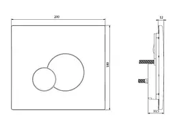 Інсталяція Cersanit Tech Line Base з кнопкою Base Circle + унітаз Arteco CleanOn з сидінням 30412 - мініатюра 7