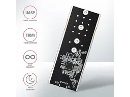 Кишеня для накопичувача AXAGON SuperSpeed+ Thin Rib (EEM2-GTR) - мініатюра 5