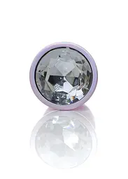 Анальна пробка B-Series HeavyFun Jewellery Pearl Pink Plug M 8 см (прозорий) - мініатюра 2