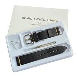 Шкіряний ремінець Primolux C052B Steel buckle для годинника Xiaomi Amazfit SportWatch 2/Amazfit Stratos Black - мініатюра 7