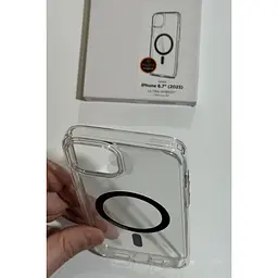 Оригінальний прозорий чохол Spigen Ultra Hybrid MagSafe (MagFit) для Iphone 14 Plus/15 Plus (6.7") Graphite ACS06661 - мініатюра 7