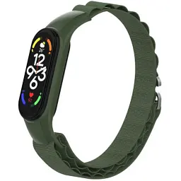 Ремінець до фітнес браслета Armorstandart AlpinaStyle Band для Xiaomi Mi Band 7/6/5/4 Green (ARM64988) - мініатюра 4