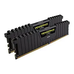 Модуль пам'яті для комп'ютера DDR4 16GB (2x8GB) 2400 MHz Vengeance LPX Black Corsair (CMK16GX4M2A2400C14) - мініатюра 3