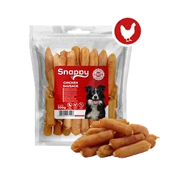 Ласощі для собак SNAPPY DOG SNACKS SAUSAGES Сосиски з курки, 500 г - мініатюра 2