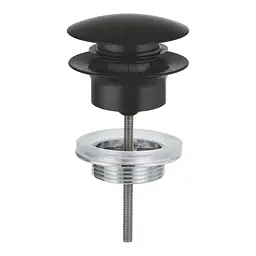 Донний клапан Grohe Click-Clack 1024642430, Чорний матовий