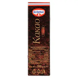 Уцінка. Какао Dr.Oetker Екстра темне, 100 г (529366)  - мініатюра 2