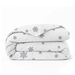Дитяча постільна білизна фланель Cosas SNOWFLAKES SILVER CS7 110х140см (Flannel_SnowflakesSilver_El80-41Skyer_140) - мініатюра 3