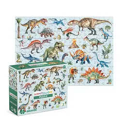 Дитячий пазл Монтессорі "Динозаври" DoDo Toys 200631, 200 елементів - мініатюра 2