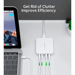 Зарядний пристрій Choetech PD8008-EU-WH ,2 USB-A / 2 USB-С (PD8008-EU-WH) - мініатюра 7