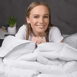 Ковдра ТЕП Friendly White Comfort 350 г/м² біла 172x205 см - мініатюра 7